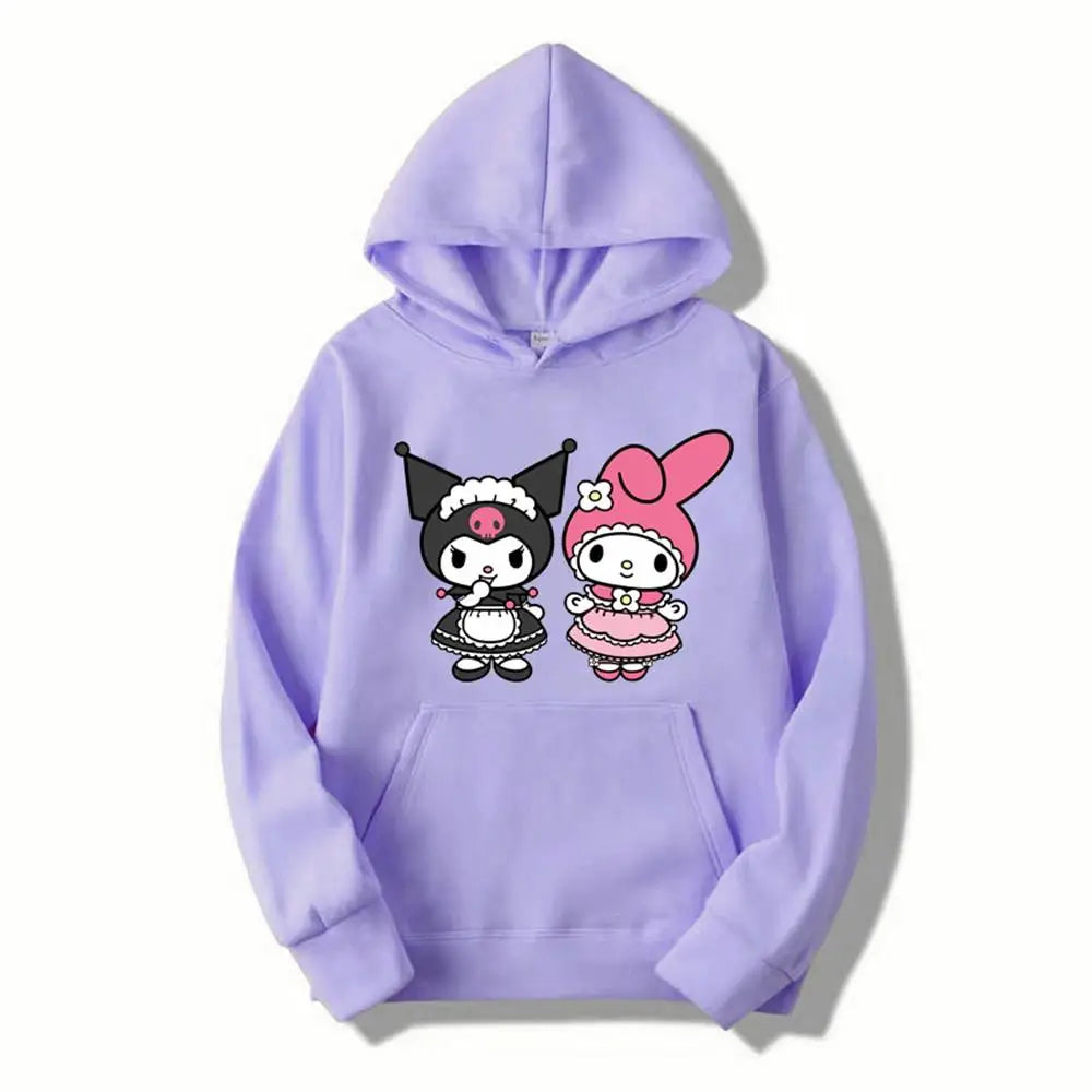 Kuromi Pullover - Casual Sanrio Hoodie - Light Purple / M - Hoodies & Sweatshirts - Clothing Tops - 9 - 2024