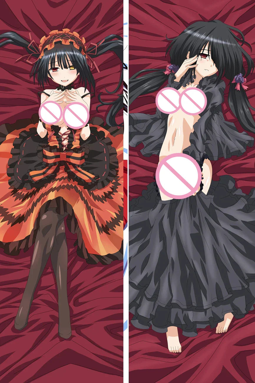 Date A Live Kurumi Tokisaki Custom Pillowcase - Brown / 34x100cm Peach Skin - Dakimakura - Clothing - 15 - 2024