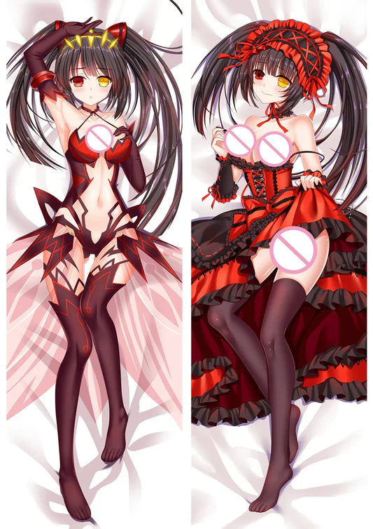 Date A Live Kurumi Tokisaki Custom Pillowcase - White / 34x100cm Peach Skin - Dakimakura - Clothing - 7 - 2024