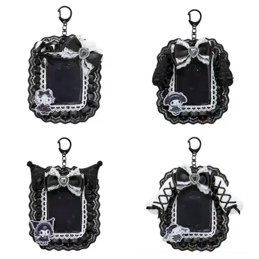 Sanrio Gothic Lace ID Holder Keychain - Harajuku Style - Accessory - 1