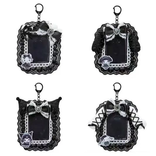 Sanrio Gothic Lace ID Holder Keychain - Harajuku Style - Accessory - 1