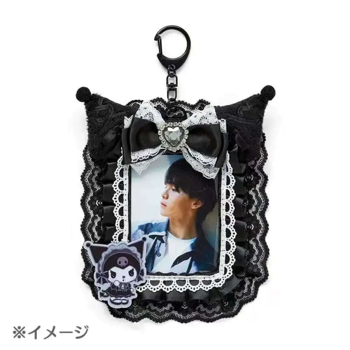 Sanrio Gothic Lace ID Holder Keychain - Harajuku Style - Accessory - 6