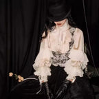 Kawaii Lace Lantern Sleeve Blouse - Women’s Clothing & Accessories - Blouses - 7