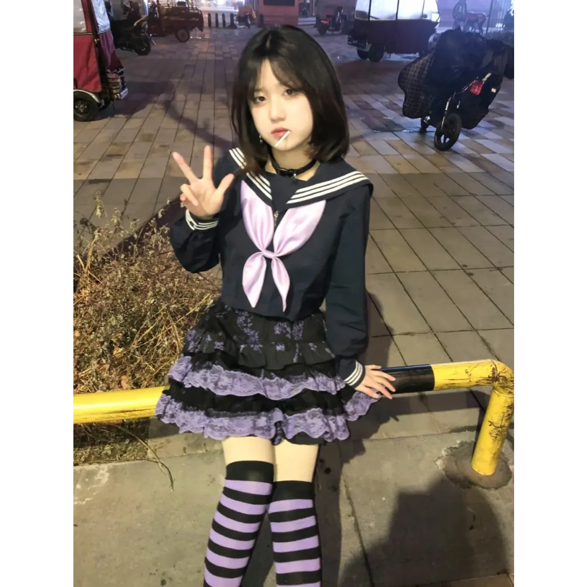 Lace Layered Skirt – Harajuku Punk Lolita Mini - Bottoms - Short - Round - Skirts - 6