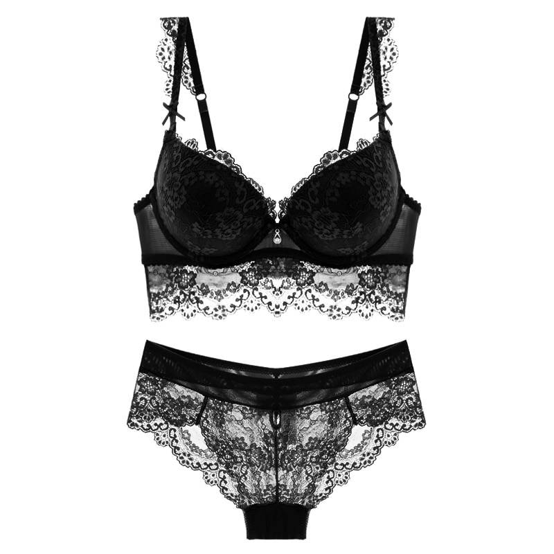 Lace Lingerie Set - Black / 75A - Women’s Clothing & Accessories - Shirts & Tops - 10 - 2024