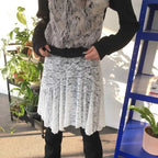 Asymmetrical Vintage Lace Overlay Skirt - Bottoms - Skirts - 2