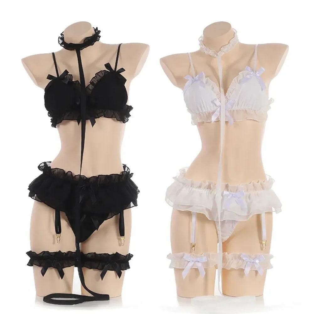 Lace Ruffle Maid Lingerie - Women’s Clothing & Accessories - Lingerie - 1