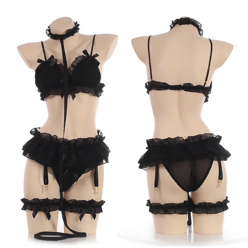 Lace Ruffle Maid Lingerie Set - Women’s Clothing & Accessories - Lingerie - 5 - 2024