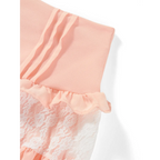 High-Waist Lace Ruffle Mini Skirt - Summer A-Line Patchwork - Bottoms - Skirt - 15