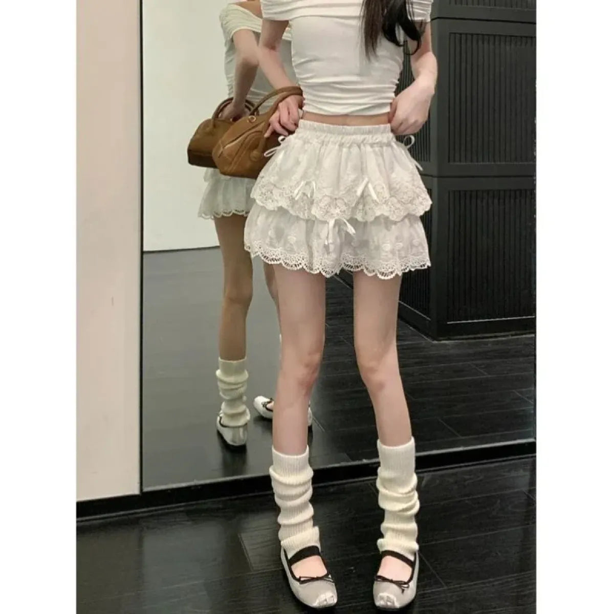 Kawaii Lace Ruffle Mini Skirt - Bottoms - Skirts - 5