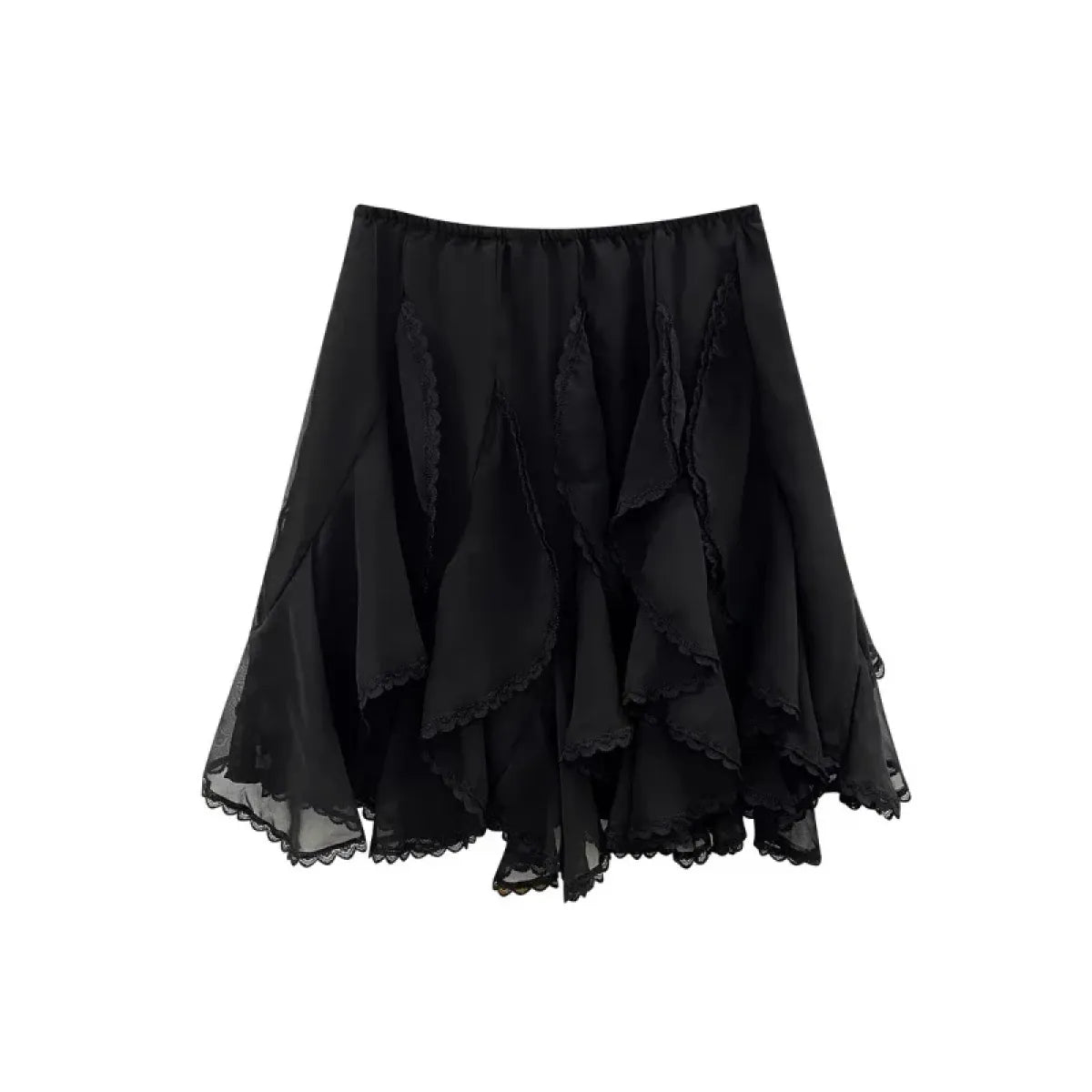 Fairycore Lace Ruffle Skirt - Bottoms - Skirts - 7