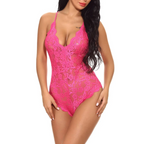 Lace V-Neck One Piece Teddies - Sexy Products - 6