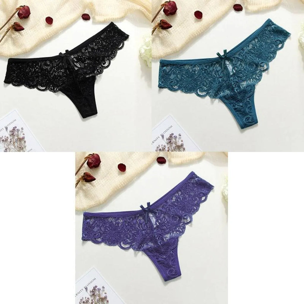 Lace Thongs - 3 Piece - Women’s Clothing & Accessories - 18