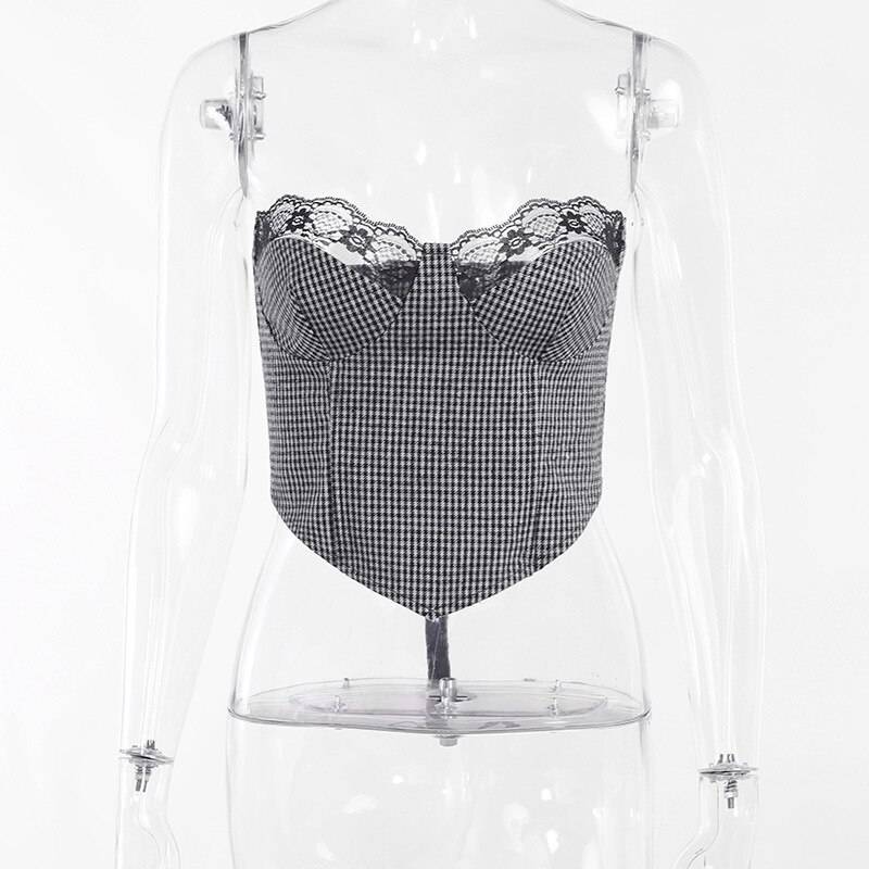 Lace Trim Bustier Top - Women’s Clothing & Accessories - Decor - 3 - 2024