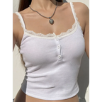 Fairy Kei Lace Trim Camisole - Tops & Tees - cami tops - 6