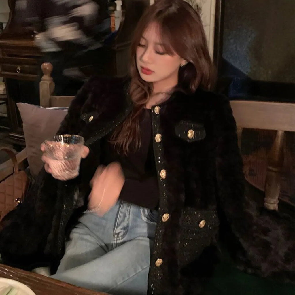 Korean Fashion Lamb Wool Coats - Women’s Clothing & Accessories - 4