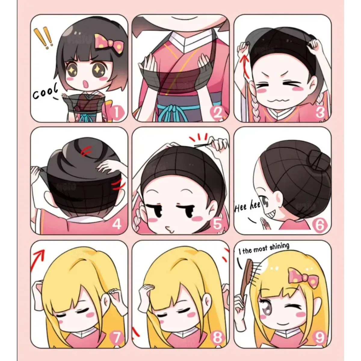 Lavender Herta Cosplay Wig – Long Straight Gradient Purple Hair - Cosplay - Cosplay - 6