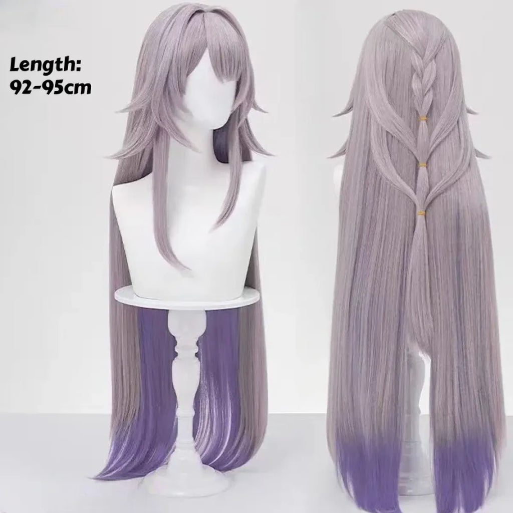 Lavender Herta Cosplay Wig – Long Straight Gradient Purple Hair - Cosplay - Cosplay - 7