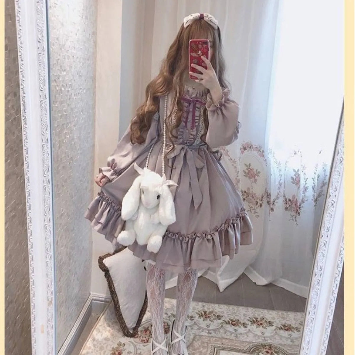 Women’s Lavender Lolita Dress - All Dresses - 1