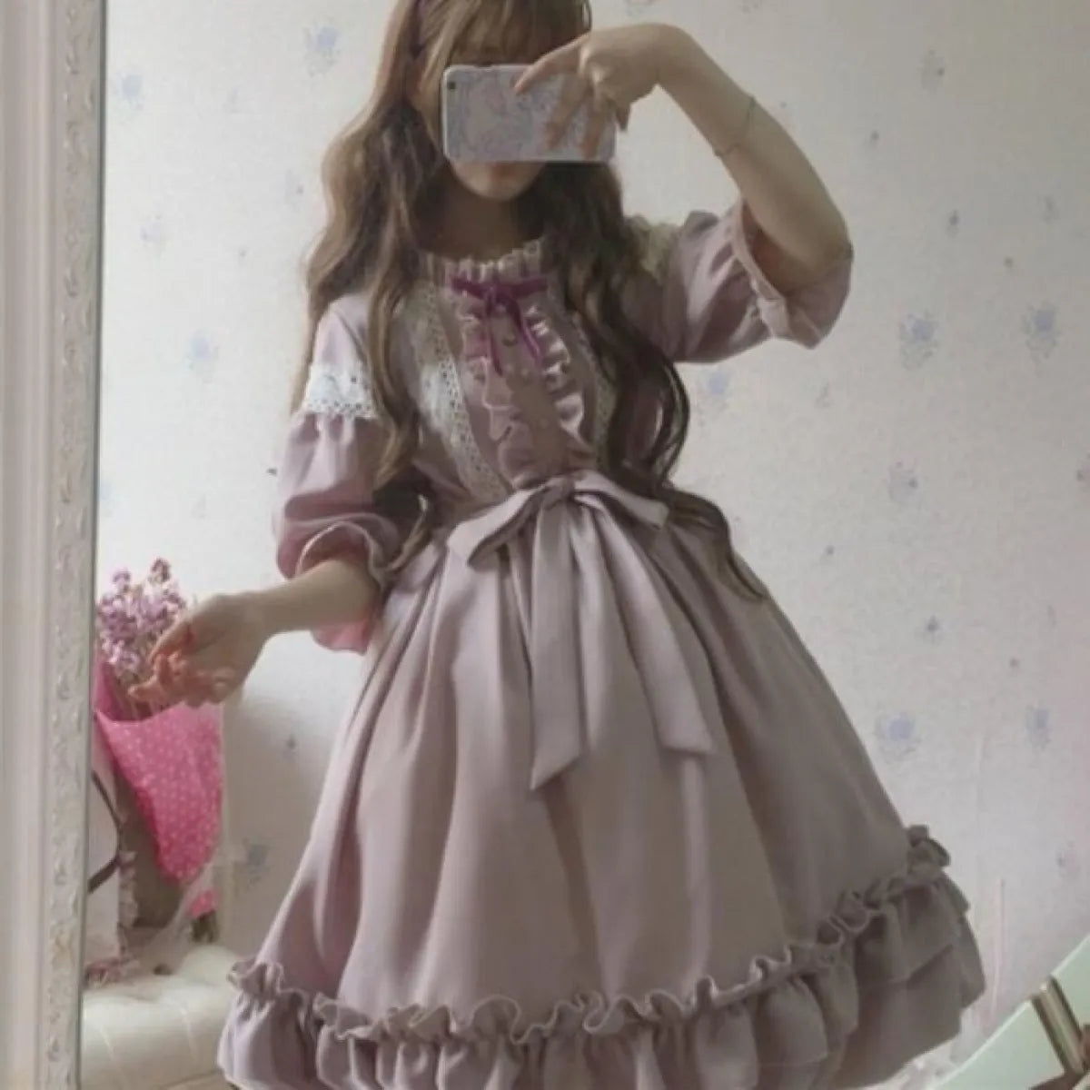 Women’s Lavender Lolita Dress - All Dresses - 6