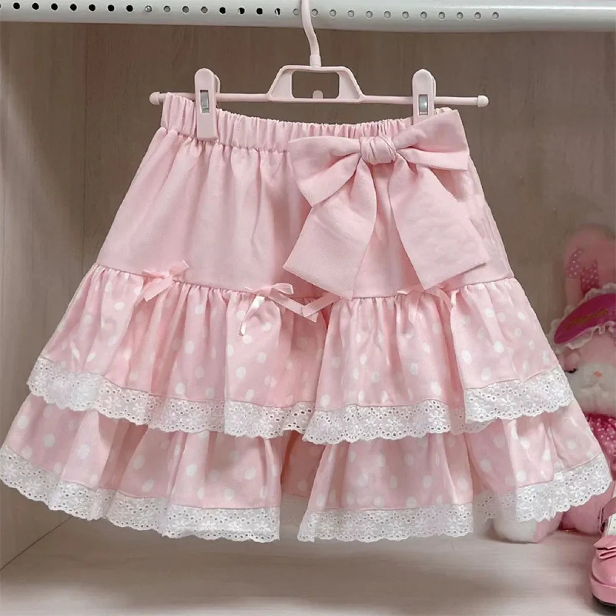 Layered Ruffle Skirt – Kawaii Sweet Lolita Bow Lace - Bottoms - Skirts - 6