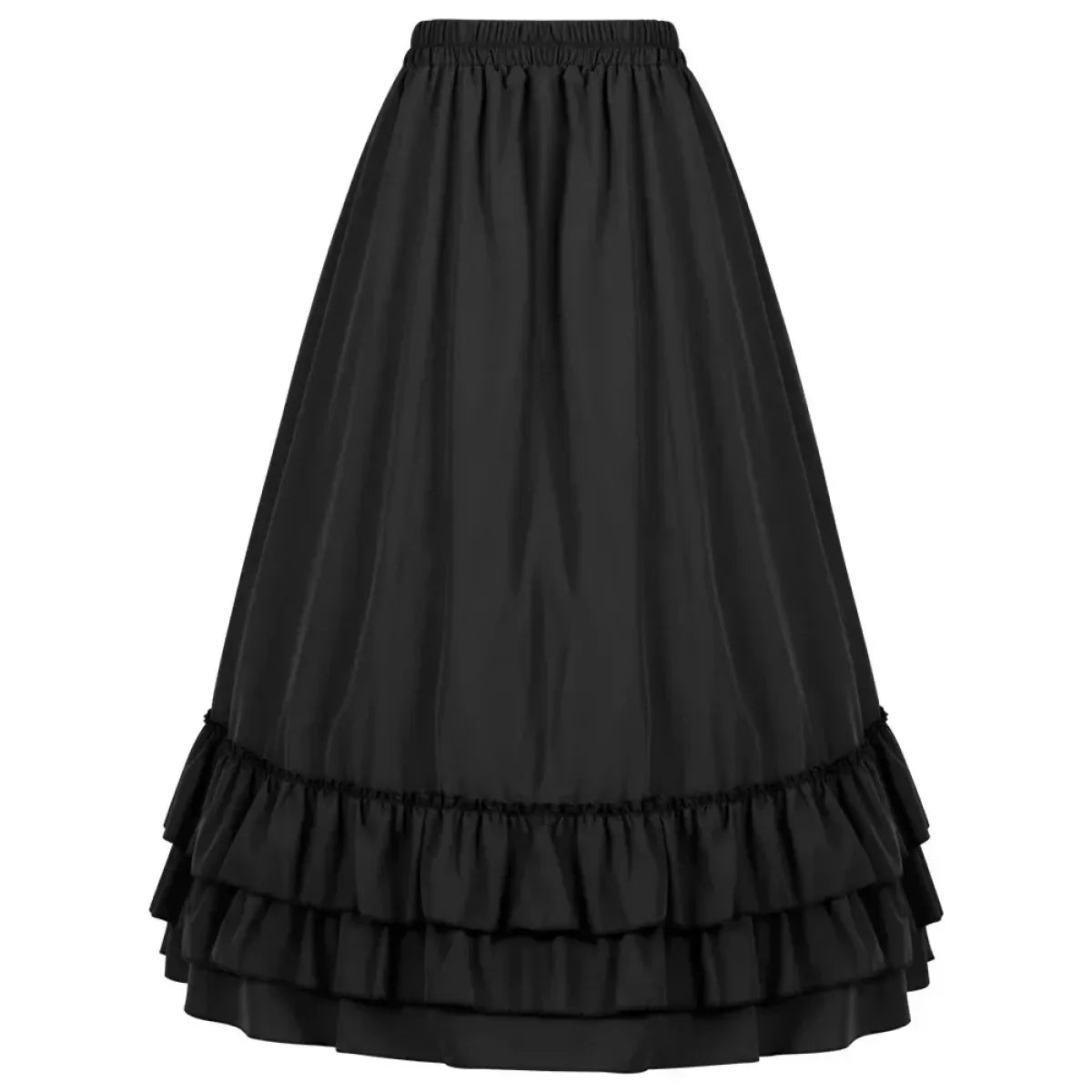 Layered Steampunk Skirt – Victorian Ruffles Cosplay Gothic - Bottoms - Skirts - 3