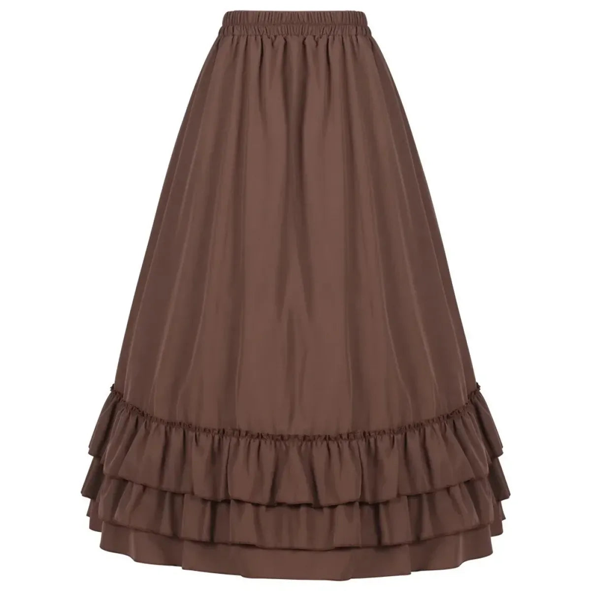 Layered Steampunk Skirt – Victorian Ruffles Cosplay Gothic - Bottoms - Skirts - 2