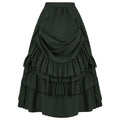 Layered Steampunk Skirt – Victorian Ruffles Cosplay Gothic - Bottoms - Skirts - 6