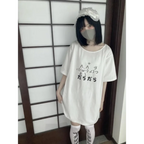 Kawaii ’Lazy Cat’ T-Shirt - T-Shirts - 1