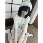 Kawaii ’Lazy Cat’ T-Shirt - T-Shirts - 11