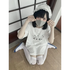 Kawaii ’Lazy Cat’ T-Shirt - T-Shirts - 2