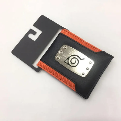 Naruto Leaf Village PU Wallet with Metal Plate - Anime - Purses - 2