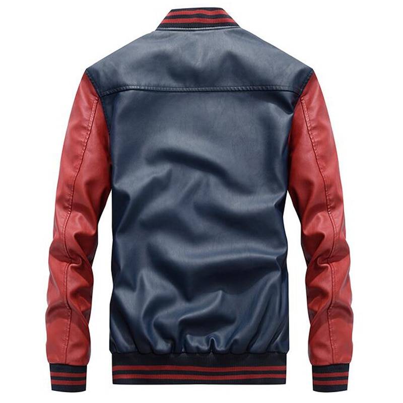 Men’s Leather Bomber Jacket - Jackets & Coats - Coats & Jackets - 3 - 2024