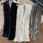 Lolita Bow Lace Knit Leg Warmers for Girls - Harajuku Style - Accessory - 5