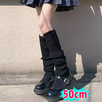 Y2K Knitted Lolita Leg Warmers - Harajuku Style - Accessory - 7