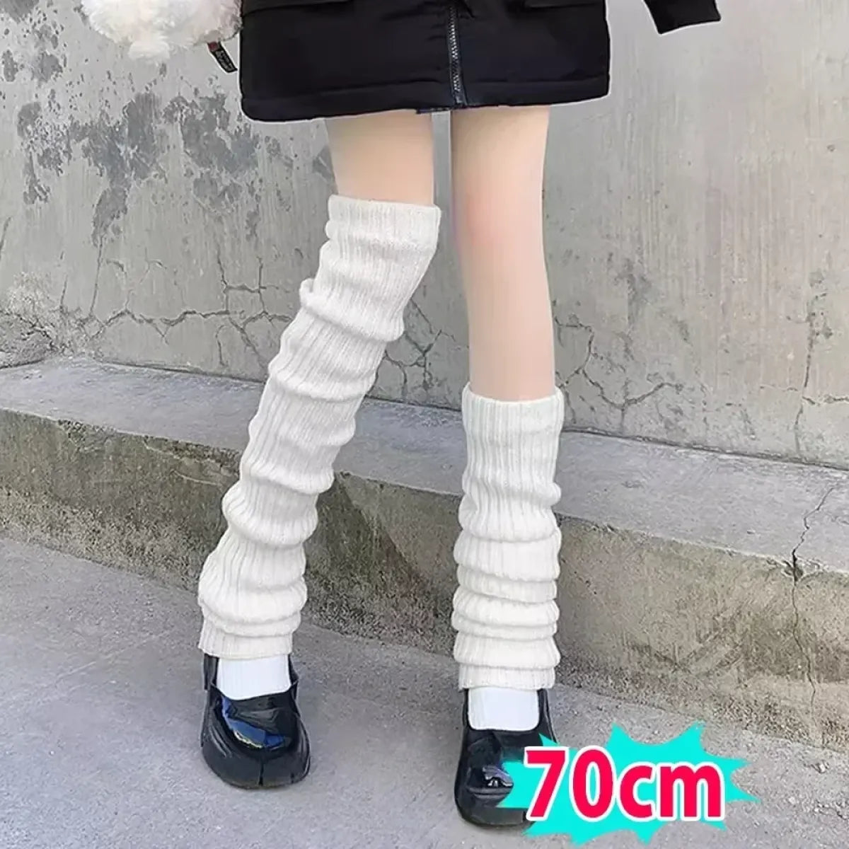 Y2K Knitted Lolita Leg Warmers - Harajuku Style - Accessory - 15