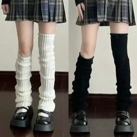 Y2K Knitted Lolita Leg Warmers - Harajuku Style - Accessory - 1