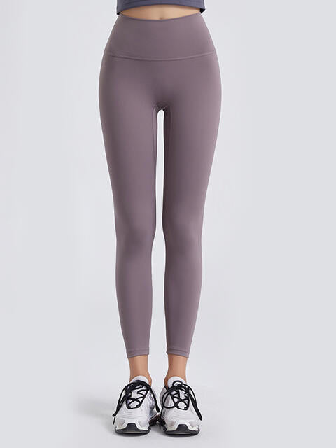 Wide Waistband Sports Leggings - Lilac / S - Leggings - Activewear - 25 - 2024