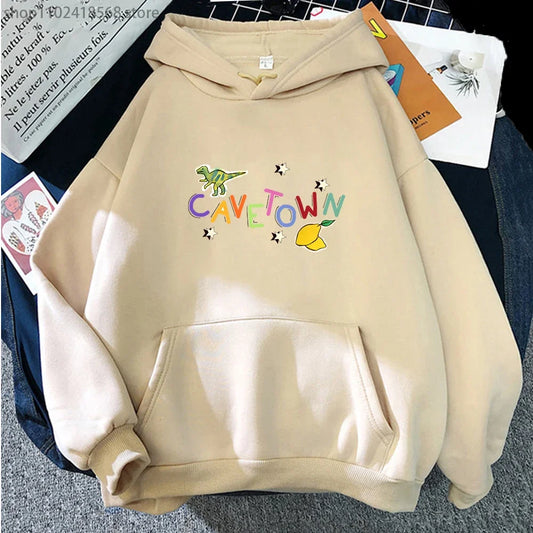 Cave Town - Lemon Boy Hoodie - Khaki / L - Hoodies & Sweatshirts - Clothing Tops - 4 - 2024