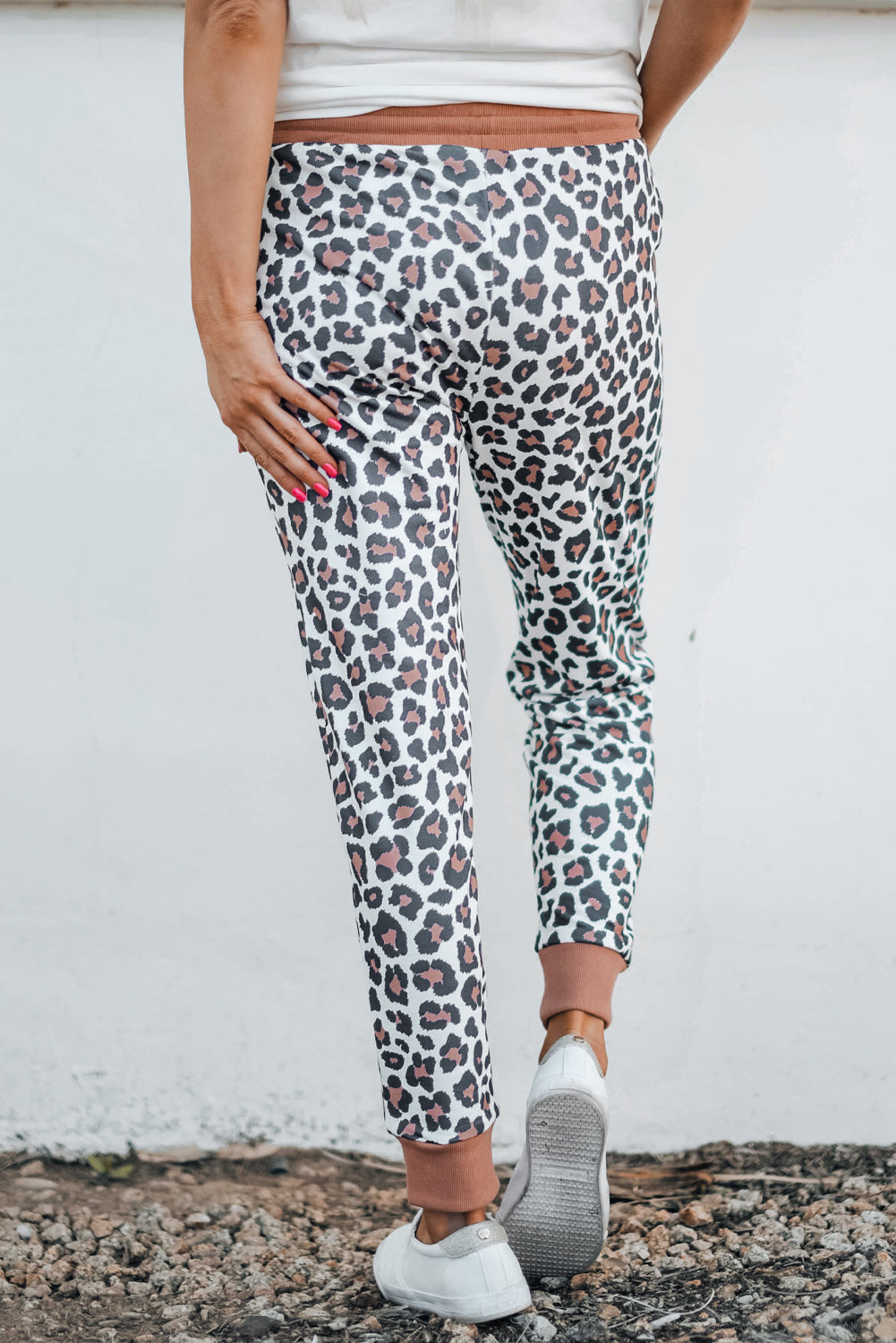 Leopard Print Elastic Waist Jogger Pants - Bottoms - Pants - 3 - 2024