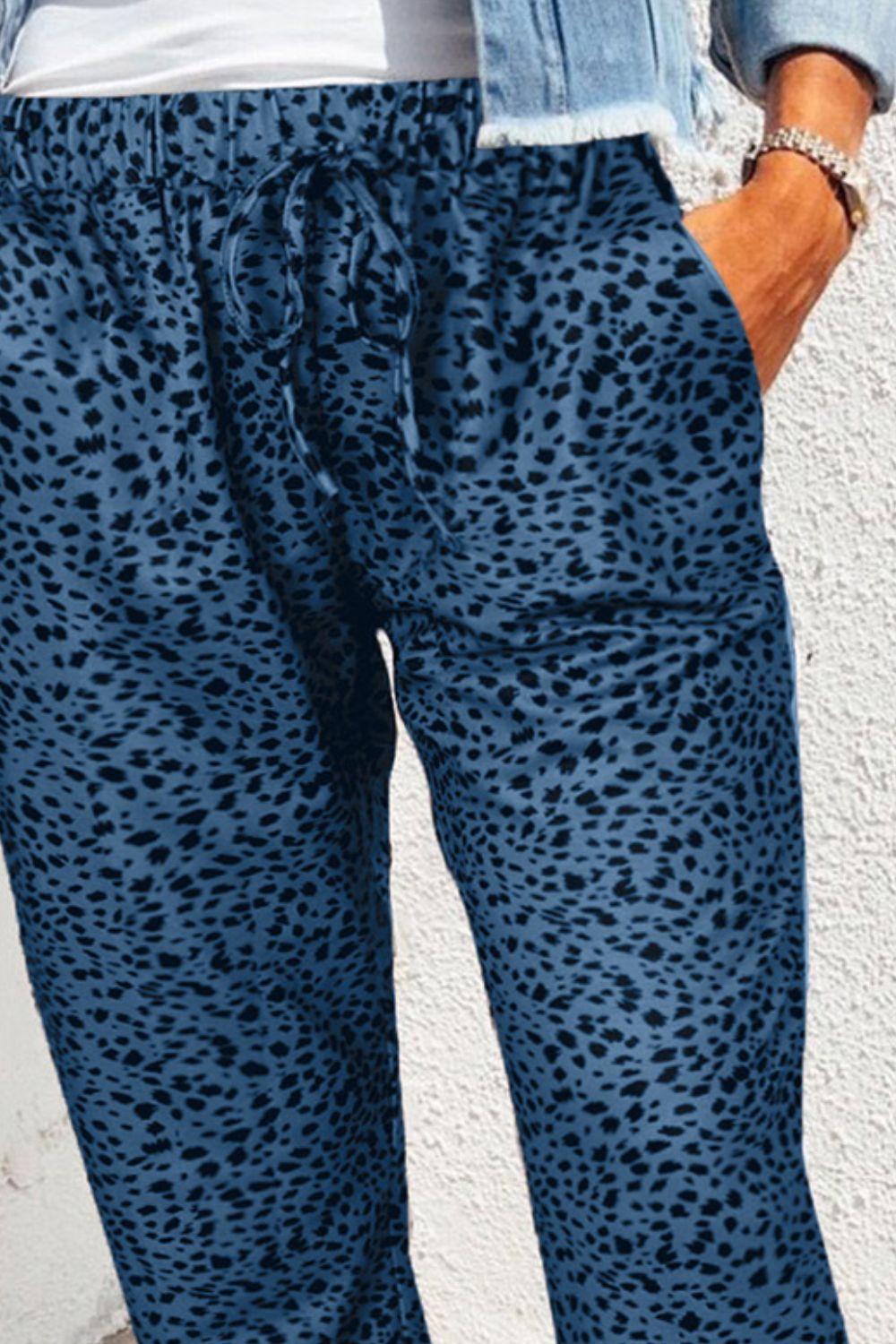 Leopard Print Joggers with Pockets - Bottoms - Pants - 18 - 2024