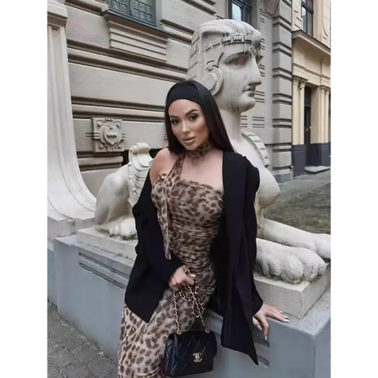 Leopard Print Harajuku Tulle Corset Crop Top - Women’s Clothing & Accessories - Crop Tops - 2