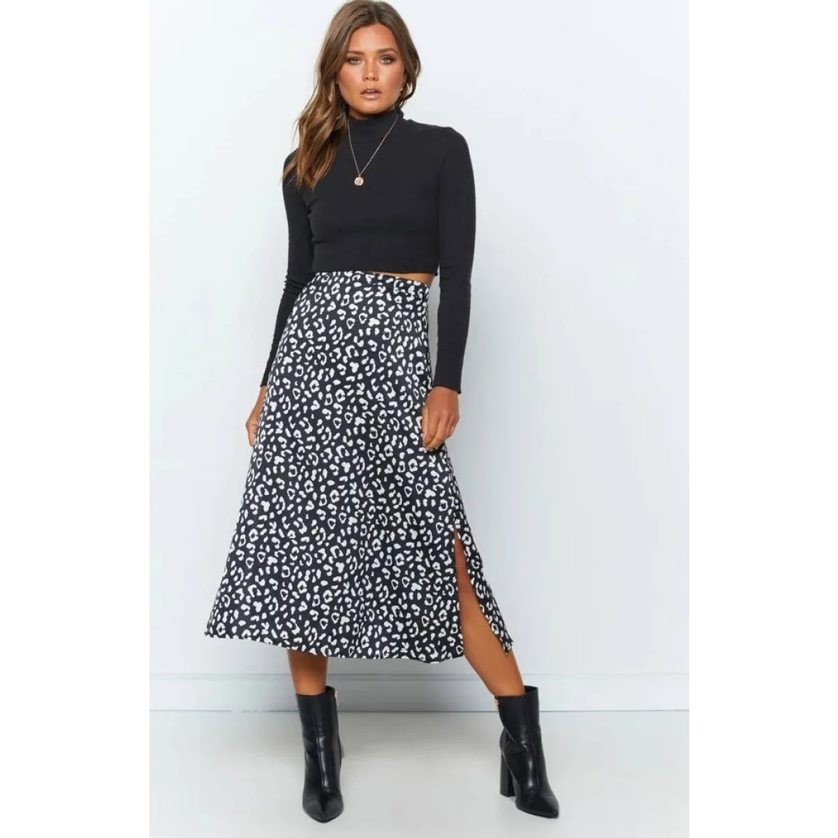 Sexy Leopard Wrap Skirt - Bottoms - 10