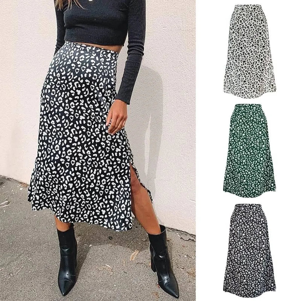 Sexy Leopard Wrap Skirt - Bottoms - 2