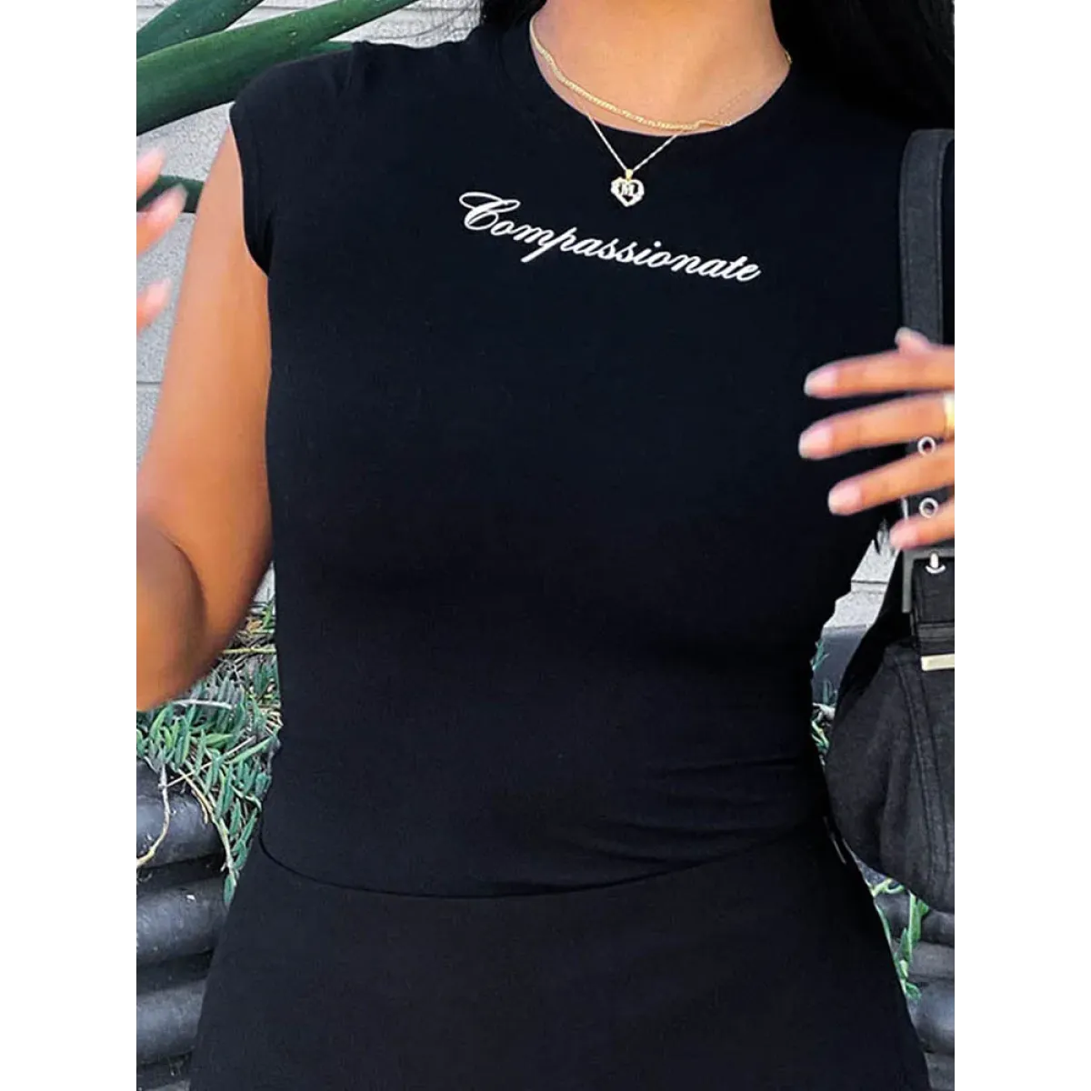 Harajuku Letter Print Skinny Crop Top - Women’s Clothing & Accessories - Crop Tops - 3