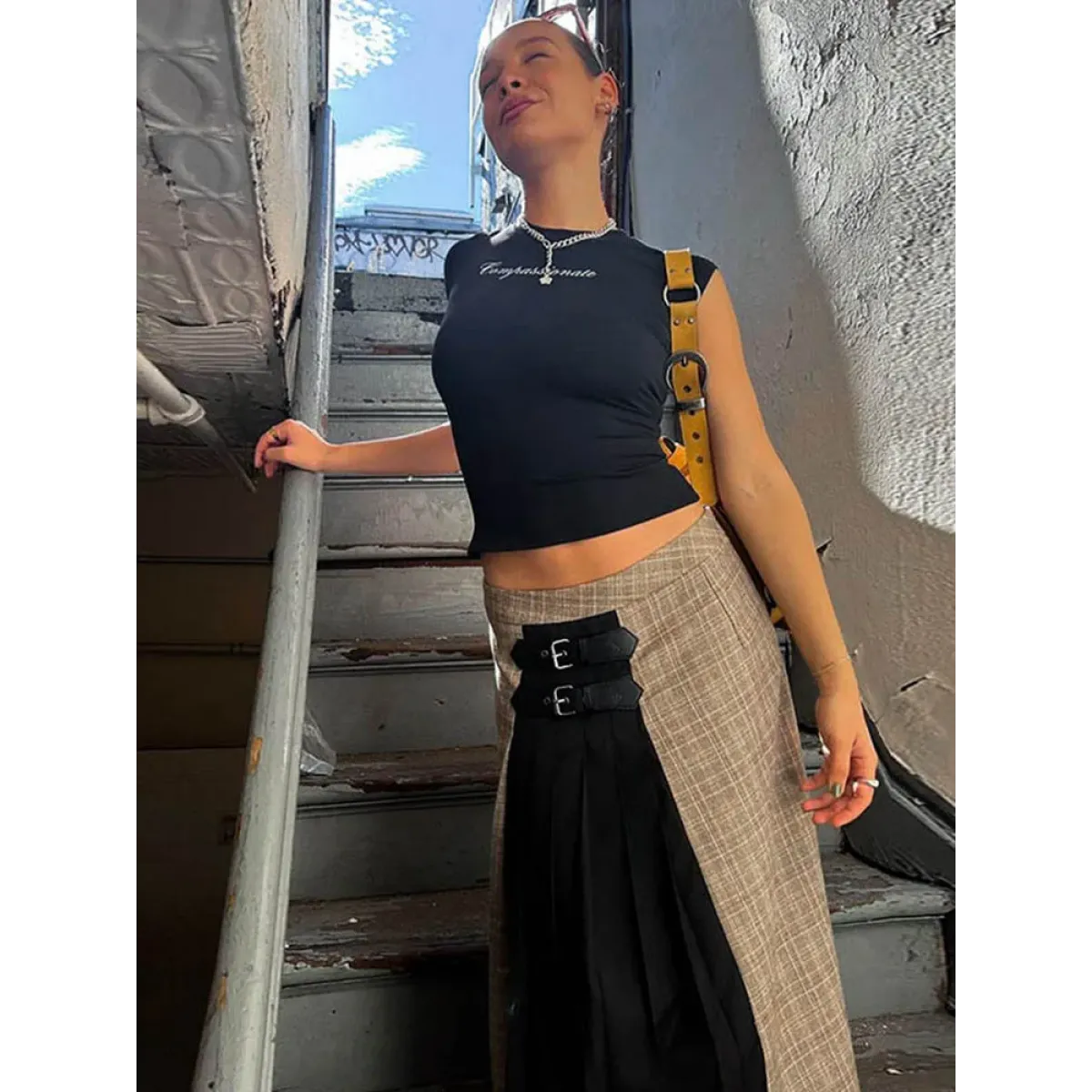 Harajuku Letter Print Skinny Crop Top - Women’s Clothing & Accessories - Crop Tops - 5