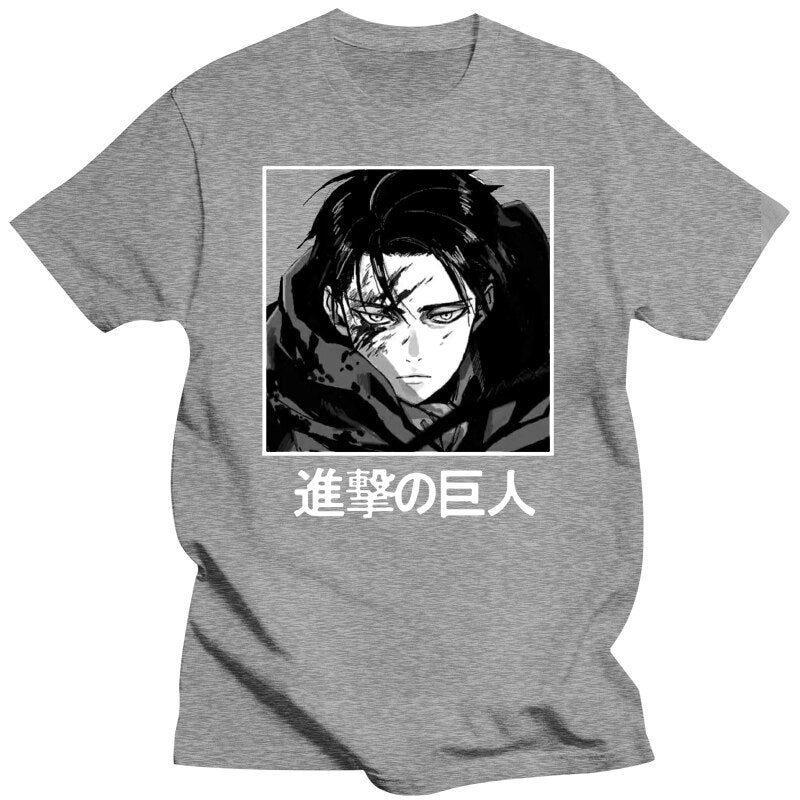 Attack On Titan Levi Ackerman Anime Shirt - Gray / XS - T-Shirts - Shirts & Tops - 3 - 2024