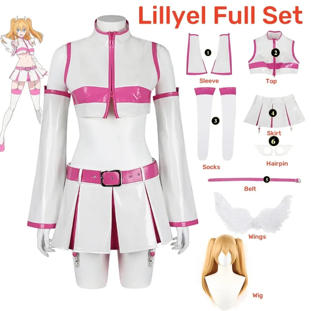 2.5D Seduction Lilysa Amano Cosplay Costume – Full Set with Wig - Anime - Long - Cosplay - 12