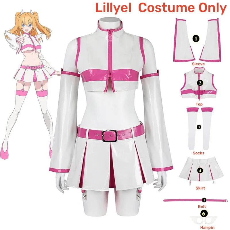 2.5D Seduction Lilysa Amano Cosplay Costume – Full Set with Wig - XS / Costume Only - Anime - Dance Dresses Skirts &