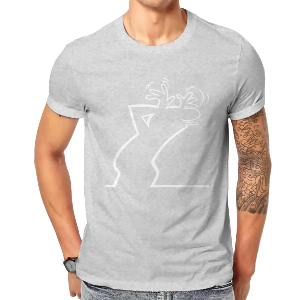 La Linea Foto Upload T-shirt - Alternative Casual O-neck Cotton Tee - Gray / XS - T-Shirts - Shirts & Tops - 10 - 2024